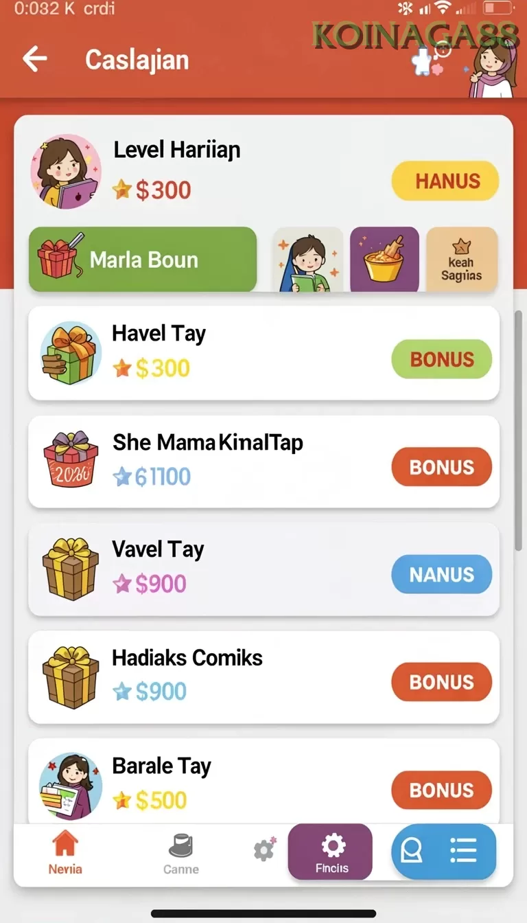 Cuplikan layar MEME4D — aktivitas